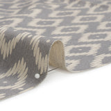 Cotton and Linen Canvas Print - Smoke Diamonds and Dots - British Imported