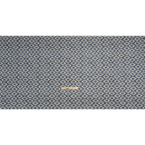Cotton and Linen Canvas Print - Steel Diamonds and Dots - British Imported
