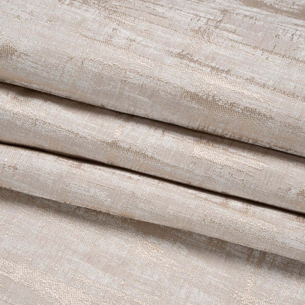 Drapery Jacquard - Natural Distressed Abstract - British Imported