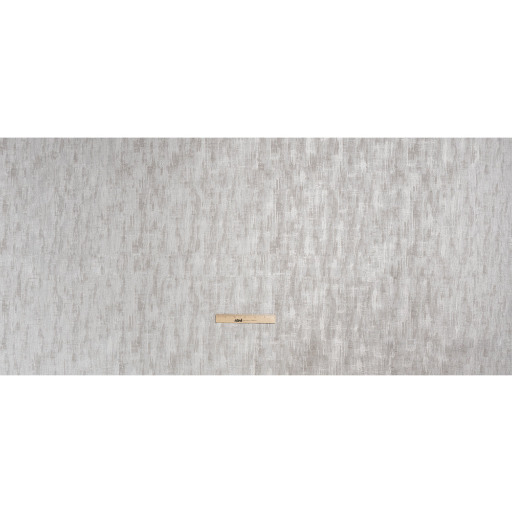Drapery Jacquard - Silver Distressed Abstract - British Imported