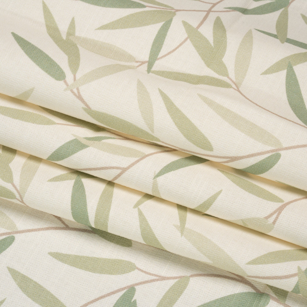 Cotton Canvas Print - Hedgerow Willow Leaves - British Imported