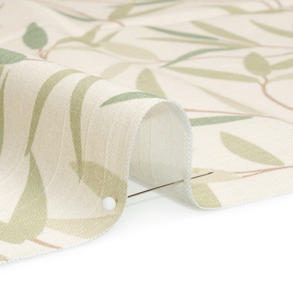 Cotton Canvas Print - Hedgerow Willow Leaves - British Imported