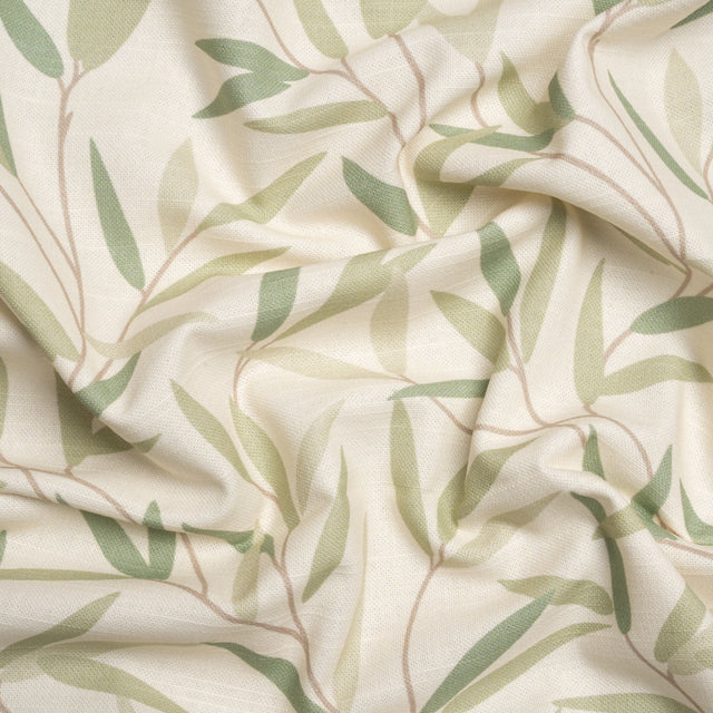 Cotton Canvas Print - Hedgerow Willow Leaves - British Imported