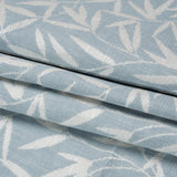 Chenille Drapery Jacquard - Pale Seaspray Willow Leaves - British Imported