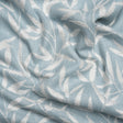 Chenille Drapery Jacquard - Pale Seaspray Willow Leaves - British Imported