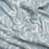 Chenille Drapery Jacquard - Pale Seaspray Willow Leaves - British Imported