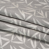 Chenille Drapery Jacquard - Steel Willow Leaves - British Imported