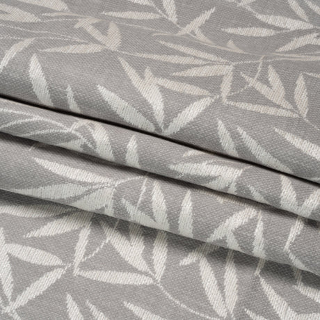 Chenille Drapery Jacquard - Steel Willow Leaves - British Imported