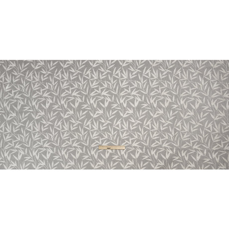 Chenille Drapery Jacquard - Steel Willow Leaves - British Imported