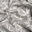 Chenille Drapery Jacquard - Steel Willow Leaves - British Imported