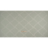 Embroidered Slubbed Drapery Woven - Duckegg Leafy Lattice - British Imported
