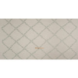 Embroidered Slubbed Drapery Woven - Sage Leafy Lattice - British Imported
