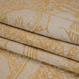Drapery Jacquard - Ochre Pastoral Scenes - British Imported