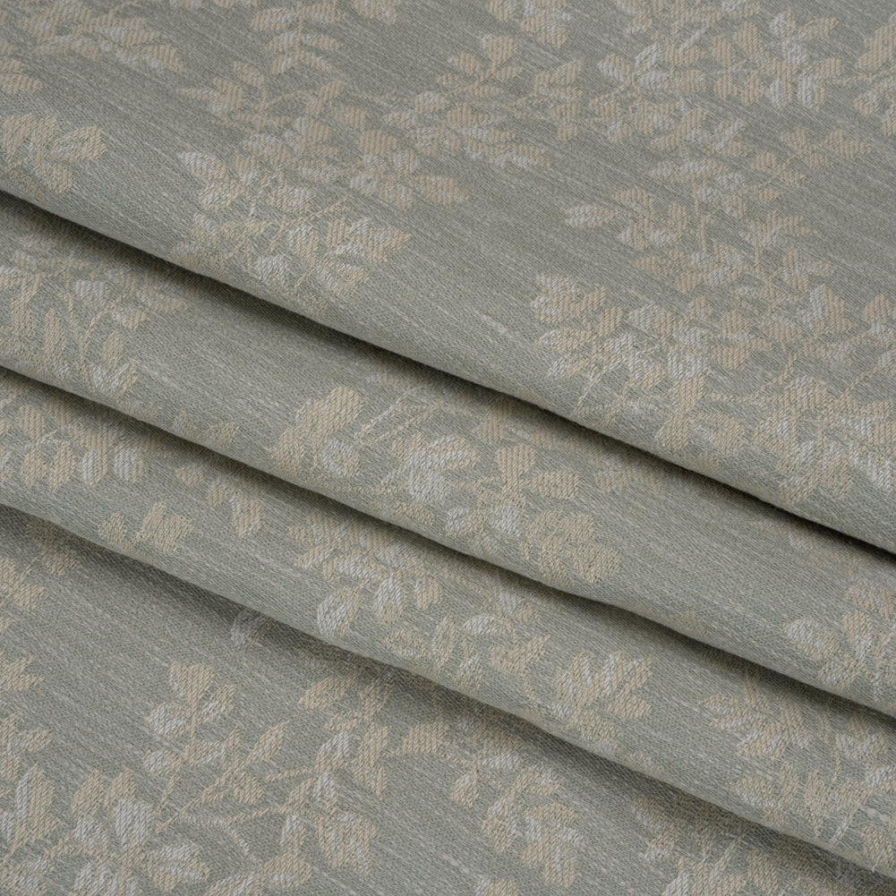 Drapery Jacquard - Sage Leaves on the Vine - British Imported