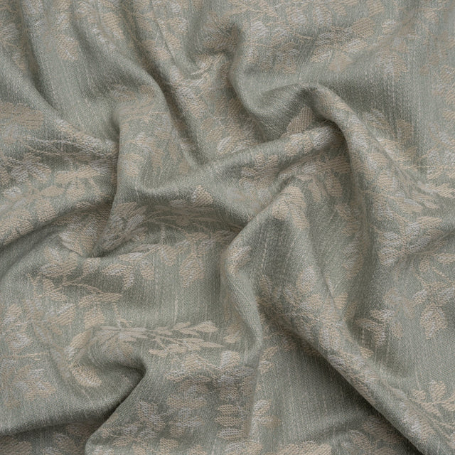 Drapery Jacquard - Sage Leaves on the Vine - British Imported