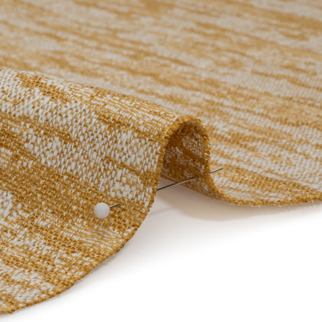 Drapery Jacquard - Ochre Abstract Streaks - British Imported