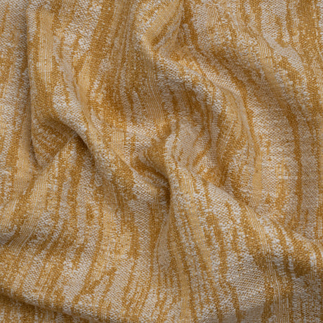 Drapery Jacquard - Ochre Abstract Streaks - British Imported