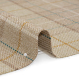 Drapery Twill - Natural Plaid - British Imported