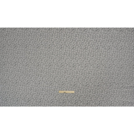 Drapery Jacquard - Steel All-Over Leaves - British Imported