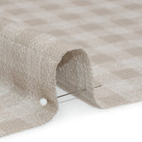 Drapery Woven - Almond Gingham - British Imported