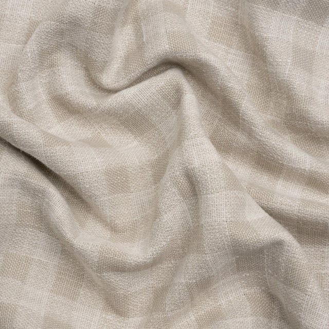 Drapery Woven - Almond Gingham - British Imported