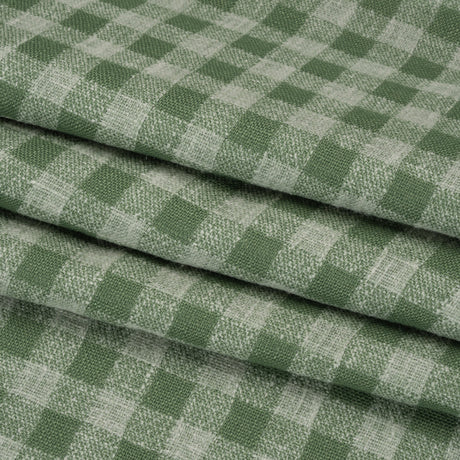 Drapery Woven - Bottle Green Gingham - British Imported