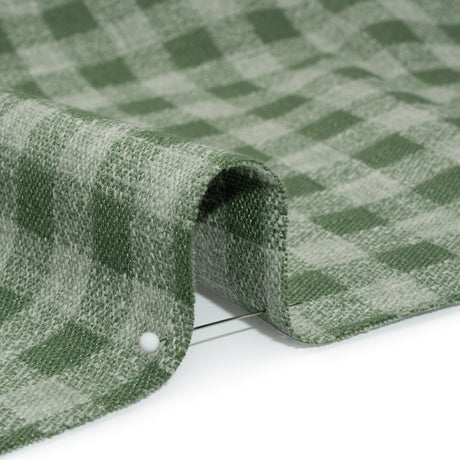 Drapery Woven - Bottle Green Gingham - British Imported