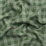 Drapery Woven - Bottle Green Gingham - British Imported