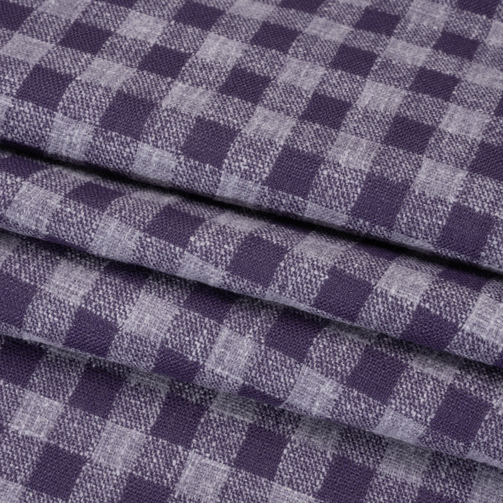 Drapery Woven - French Navy Gingham - British Imported