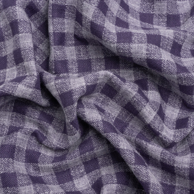 Drapery Woven - French Navy Gingham - British Imported