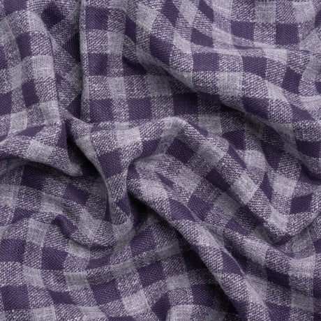 Drapery Woven - French Navy Gingham - British Imported
