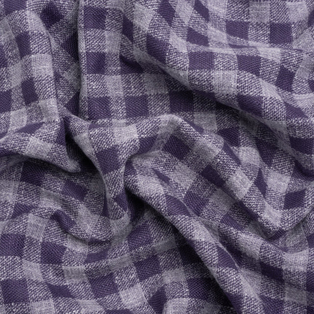 Drapery Woven - French Navy Gingham - British Imported
