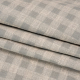 Drapery Woven - Steel Gingham - British Imported