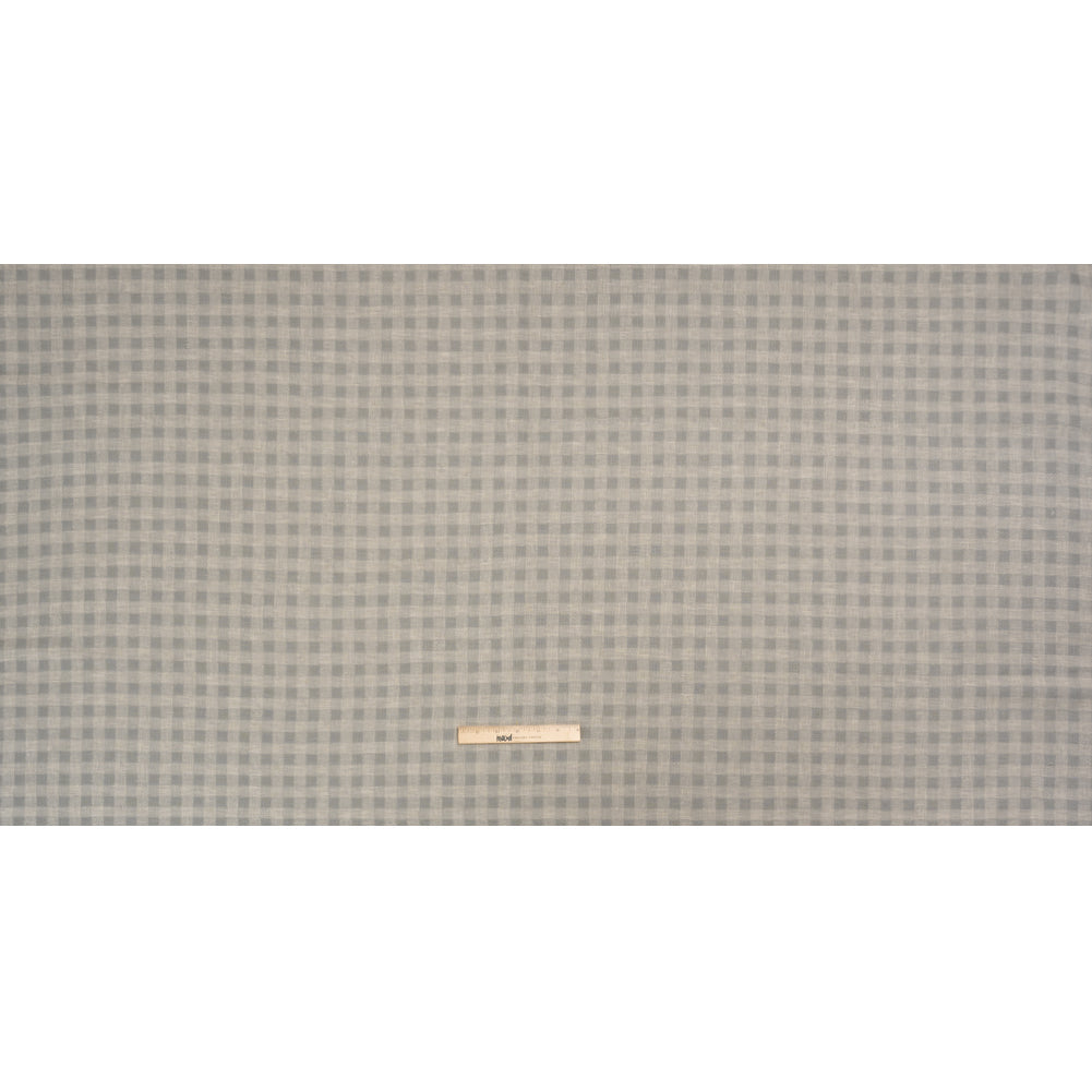 Drapery Woven - Steel Gingham - British Imported