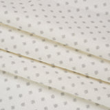 Slubbed Cotton Canvas Print - Silver Little Stars - British Imported