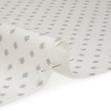 Slubbed Cotton Canvas Print - Silver Little Stars - British Imported