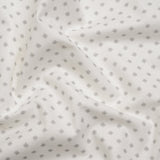 Slubbed Cotton Canvas Print - Silver Little Stars - British Imported