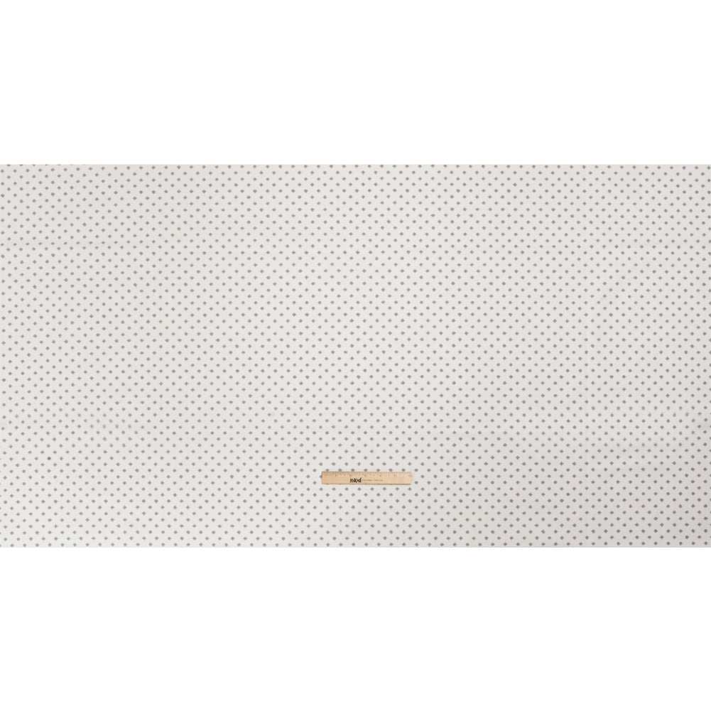 Slubbed Cotton Canvas Print - Steel Little Stars - British Imported