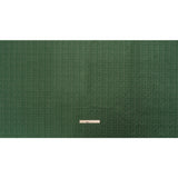 Chenille Jacquard - Bottle Green Geometric Basketweave - British Imported