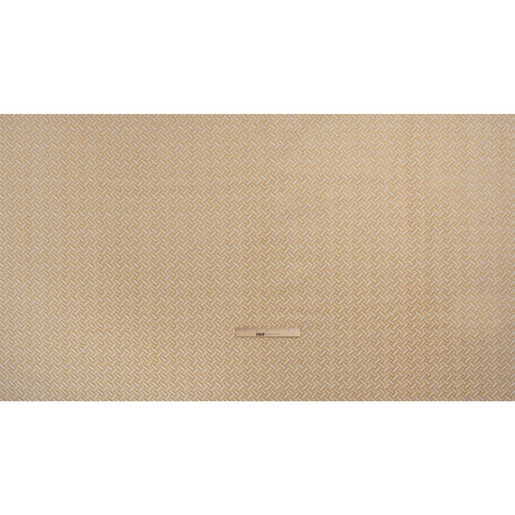 Chenille Jacquard - Dijon Geometric Basketweave - British Imported