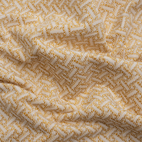 Chenille Jacquard - Dijon Geometric Basketweave - British Imported