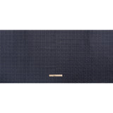 Chenille Jacquard - French Navy Geometric Basketweave - British Imported