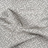 Chenille Jacquard - Steel Geometric Basketweave - British Imported