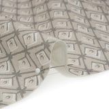 Slubbed Cotton Canvas Print - Almond Diamonds - British Imported