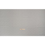 Slubbed Cotton Canvas Print - Silver Diamonds - British Imported