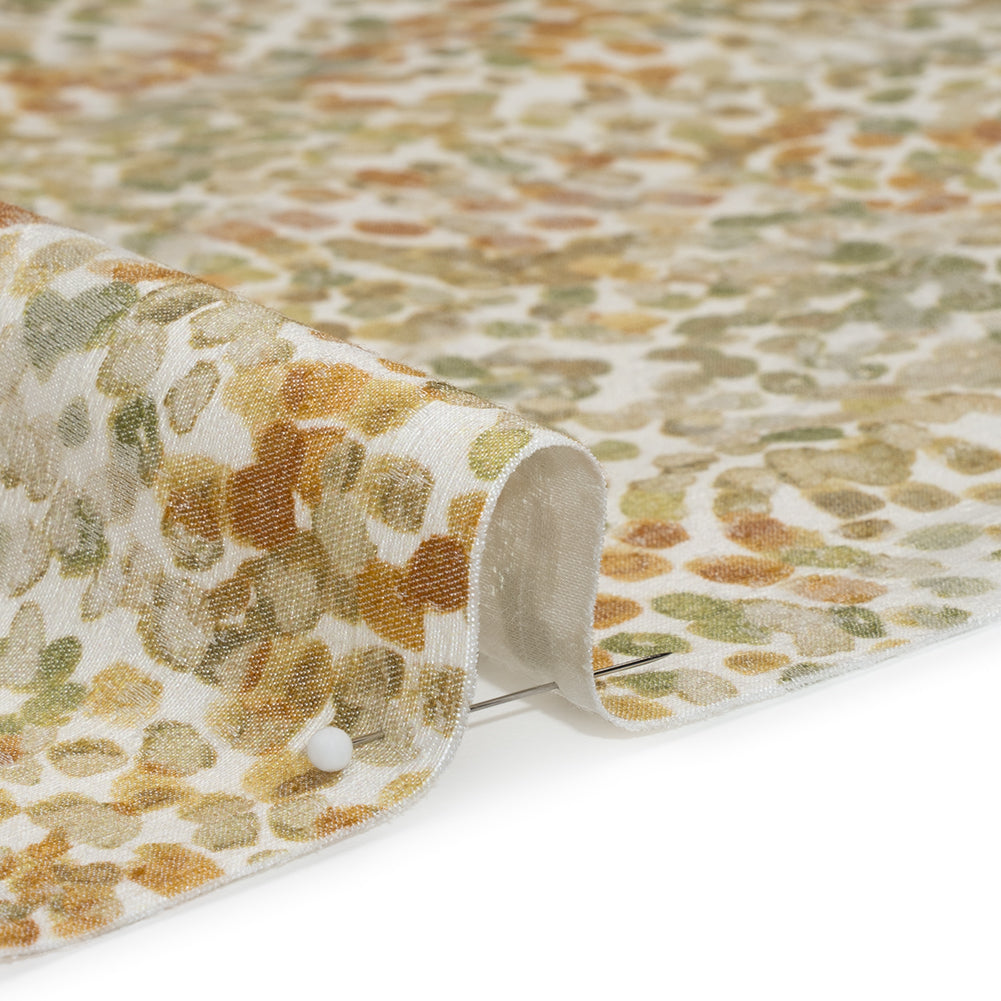 Drapery Jacquard Print - Ivy Bouncing Spots - British Imported