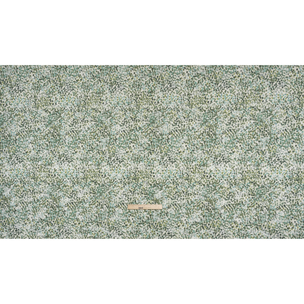 Drapery Jacquard Print - Jade Bouncing Spots - British Imported
