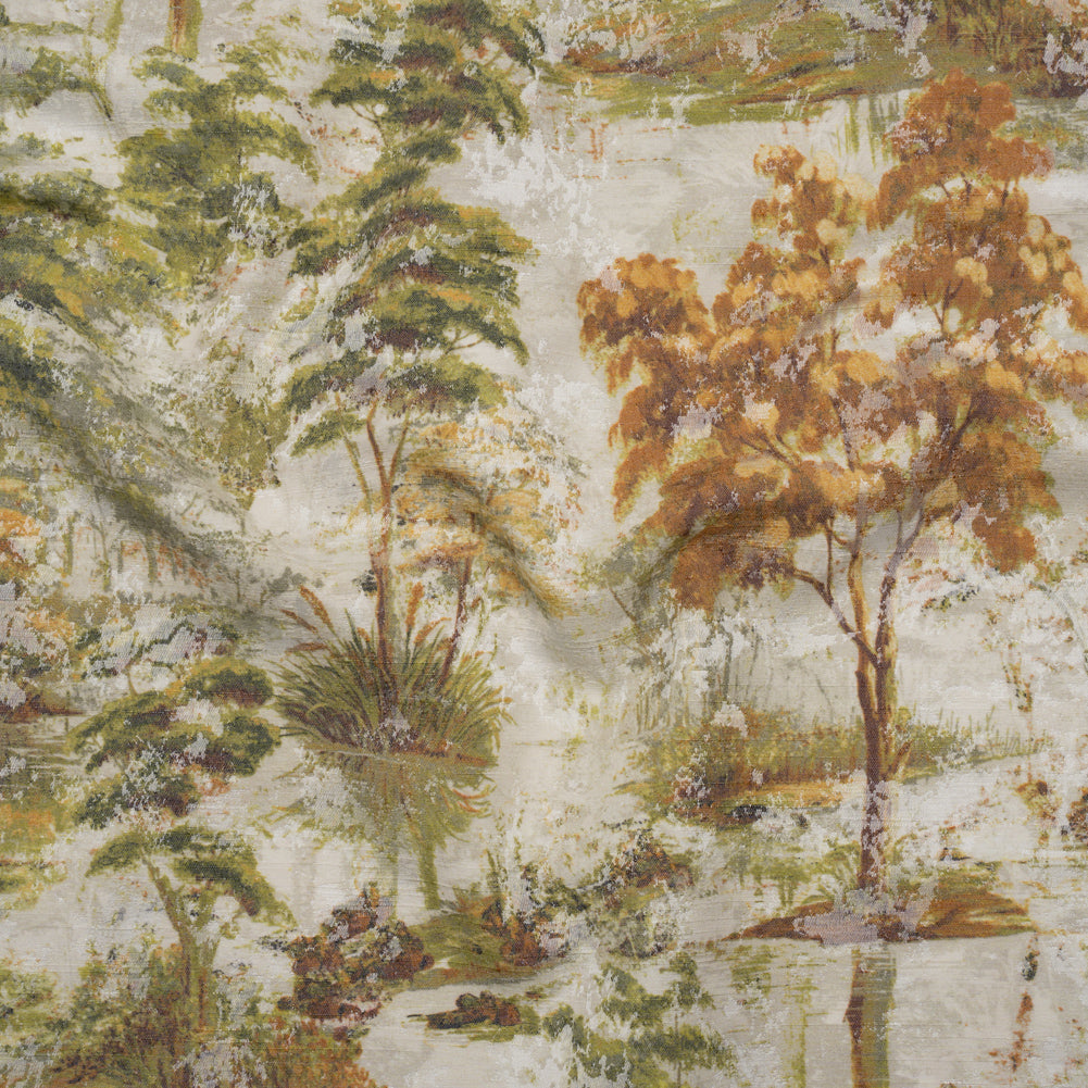 Drapery Jacquard Print - Ivy Dreamy Trees - British Imported