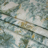 Drapery Jacquard Print - Jade Dreamy Trees - British Imported