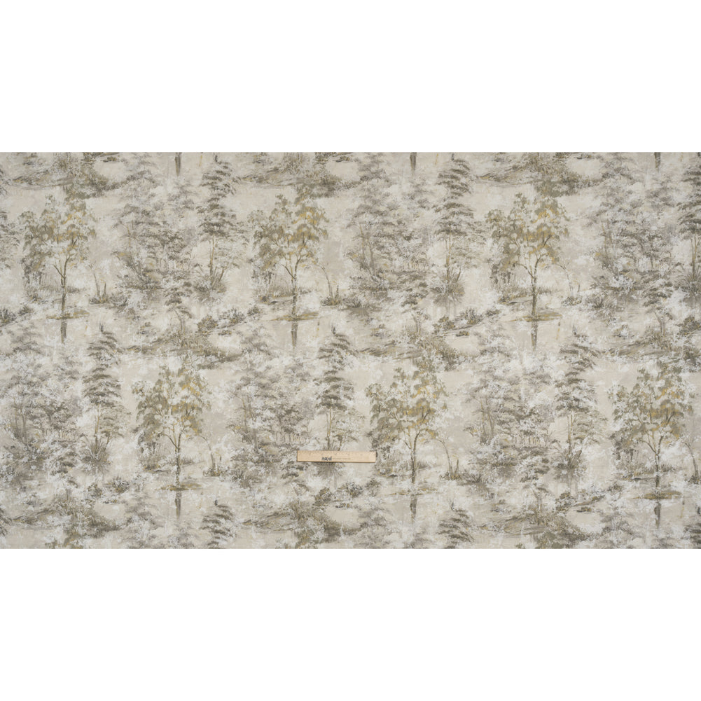 Drapery Jacquard Print - Otter Dreamy Trees - British Imported